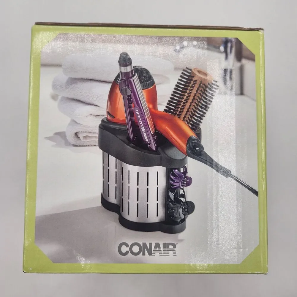Conair Styling Tool Organizer STH1 Over Cabinet Hang or Free Stand New in Box